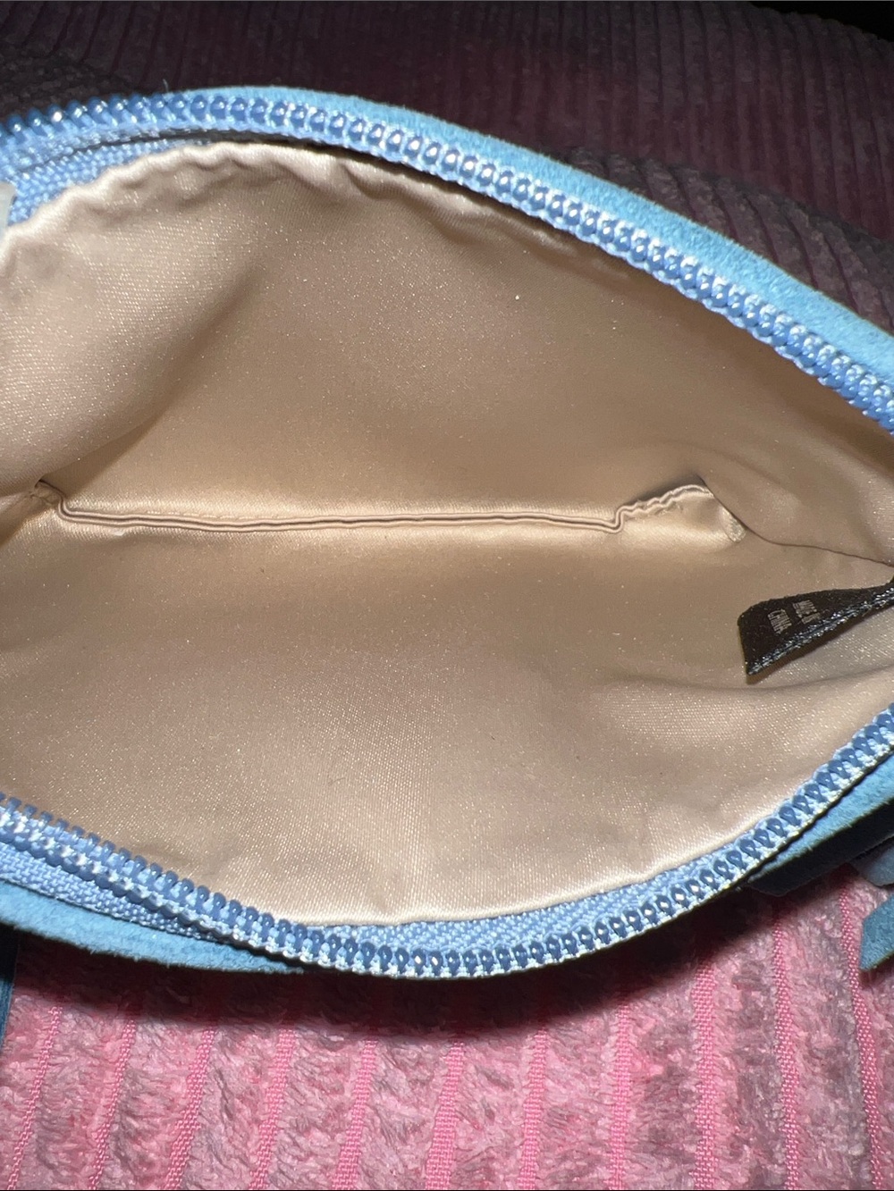 Coach Poppy “Bella” Studded Suede Fringe Wristlet - Picture 12 of 14